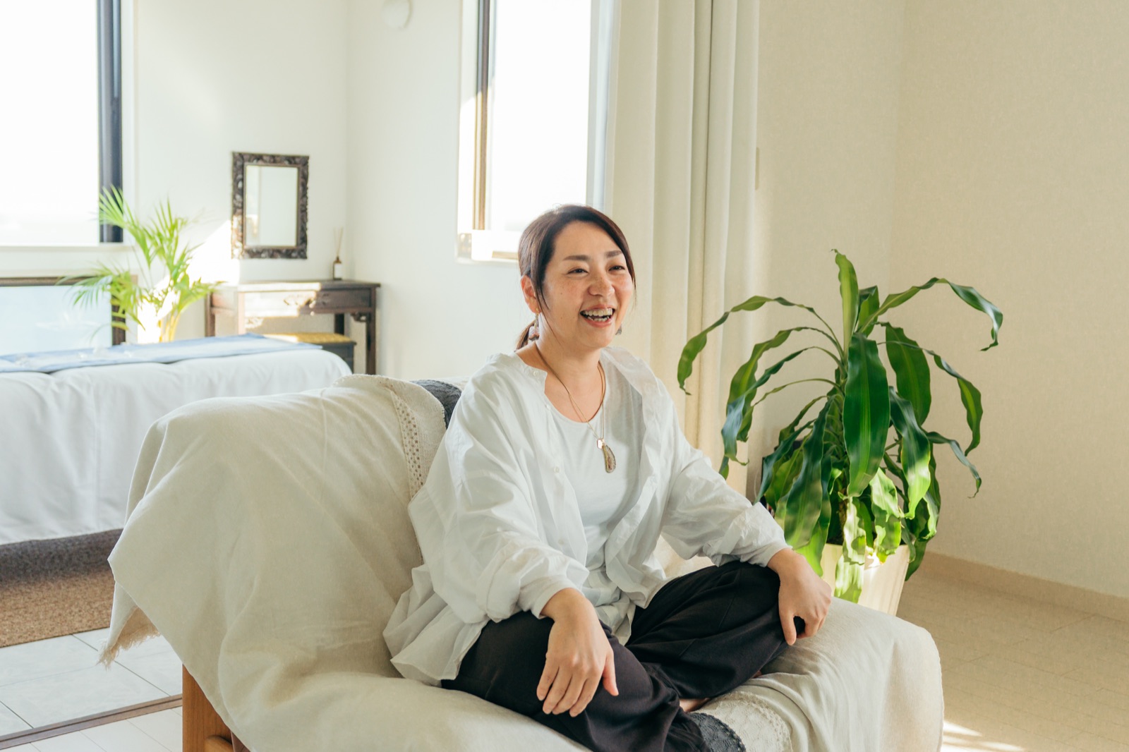 笑顔の金子優妃